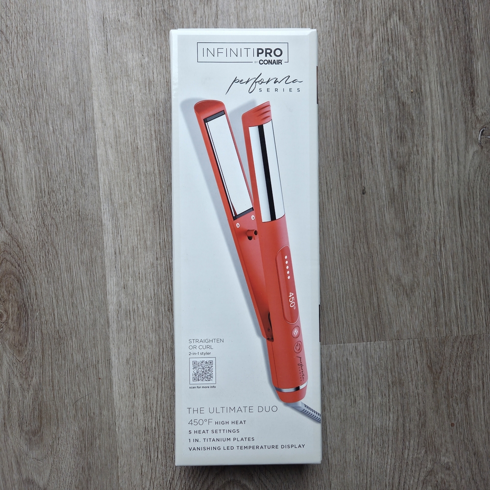 Conair InfinitiPRO Flat Iron - Red